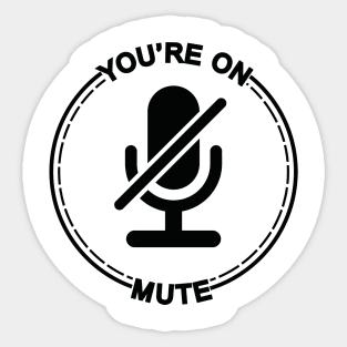 funny youre on mute video call youre on mute Sticker